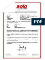 2021-0110 CERTIFICADO DE OPERATIVIDAD (GRUPO CORPORATIVO GOLDEN S.A. - TF-35) Serie 116506