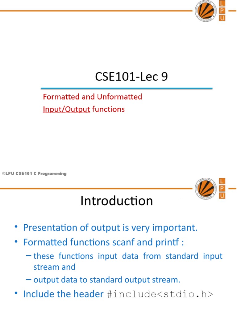 CSE101Lec 9 | PDF | Computer Programming | Computer Data