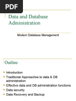 Data and Database Administration