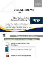 Bahan Presentasi BIOL4317 Evolusi Sesi 3