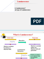Luminescence Types and Mechanisms