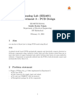 Analog Lab (EE2401) Experiment 3: PCB Design