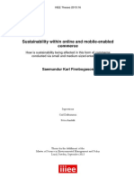 Sustainability Within Online and Mobile-Enabled Commerce: Saemundur Karl Finnbogason