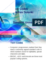 Text Codes Madhav Solanki: 11/25/2020 1 WWW - Sanskriti.edu - in