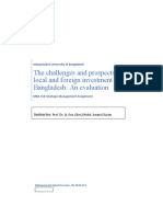 The Challenges and Prospects of Local and Foreign Investment in Bangladesh an Evaluation