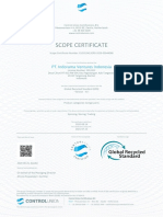 Scope Certificate: PT. Indorama Ventures Indonesia
