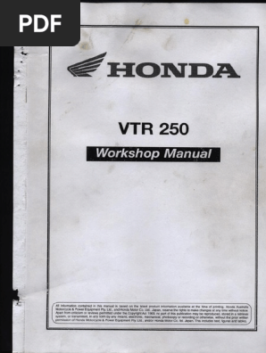 VTR 250 | PDF