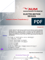 Electro-Motion Devices: Lecture 6-Power Transformer - 2