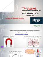 Electro-Motion Devices: Lecture 4-Magnetic Circuits