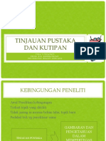 Tinjauan Pustaka Dan Kutipan: Vina Vitniawati Prodi Diii Keperawatan Universitas Bhakti Kencana