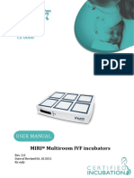 User Manual of MIRI Multiroom IVF Incubators Ver. 5.0 - English