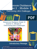 Homeroom Guidance Quarter 2 - Module 5: Overcoming Life's Challenges
