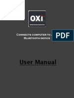 User Manual: Connects Computer To ANY Bluetooth Device