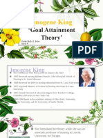 Imogene King: Goal Attainment Theory'