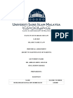 Islamic Family Law Individual Assignment