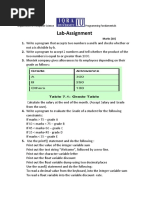 Lab Assignment