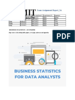 ECON1193 Business Statistics 1 Team Assignment Report - 3A Submiting