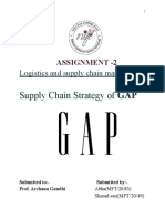 Supply Chain Strategy of GAP