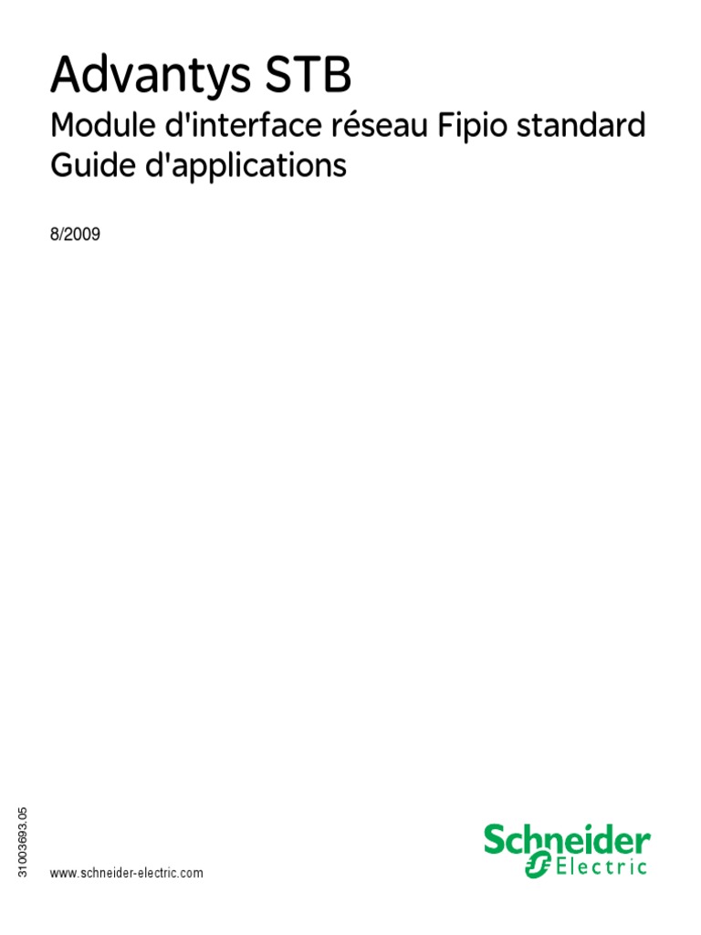 Advantys STB: Module D'interface Réseau Fipio Standard Guide D ...