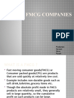 FMCG Companies: Presented by Amrit Mohd Ahtesham
