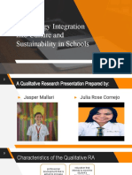 Technology Integration Into Culture and Sustainability in Schools