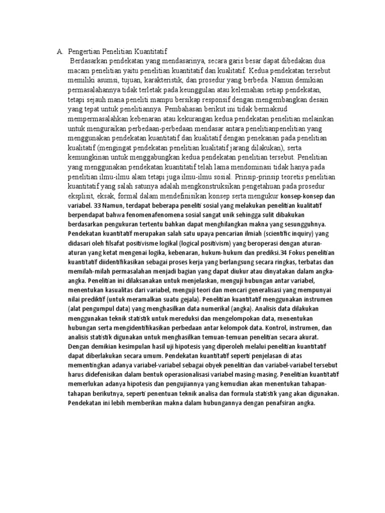 Pengertian penelitian kuantitatif pdf