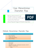 KULIAH-9. Penentuan Diameter Pipa