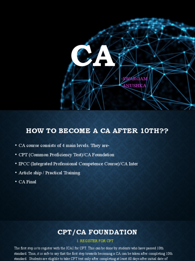 The Path to a Chartered Accountant A Guide to the CA Course