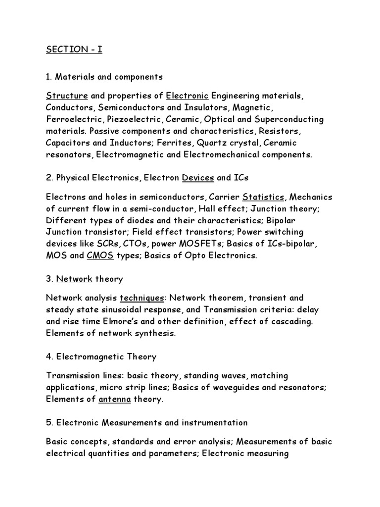Electronics & Comms Engineering Guide | PDF | Computers