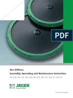 Disc Diffuser Assembly, Operating and Maintenance Instruction