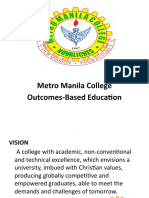 Metro Manila College Outcomes-Based Education