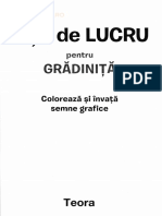 Fise de Lucru Pentru Gradinita. Coloreaza Si Invata Semne Grafice