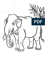 Elephant Coloring Page