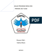 Makalah Program Kerja OSIS SMPN1 Cicalengka Angkatan 2017-2018