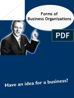 Forms of Business Organizations