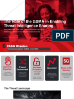 The Role of The GSMA in Enabling Threat Intelligence Sharing by David Rogers, MBE, Chair, GSMA's Fraud and Security Group (FASG)