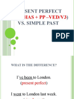 Present Perfect vs. Simple Past: Have/Has + PP - Ved/V3