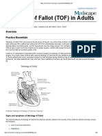 Tetralogy of Fallot (TOF) in Adults: Practice Essentials
