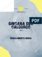 Regulamento - Gincana Dos Calouros