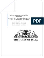 "The Times of India": A Study of Distribution Channel Adopted by