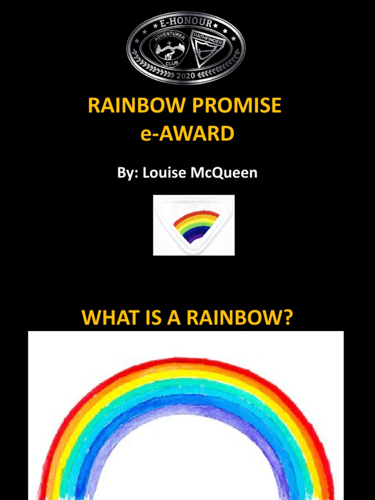 Rainbow Award Powerpoint PDF Noah's Ark Noah