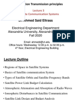 Information Transmission Principles: Satellite Communication Systems