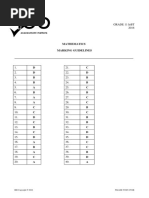 Grade 11 IeBT Mathematics 2016 MEMO