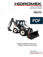 HIdromek 102s Backhoe Loader Parts Catalog