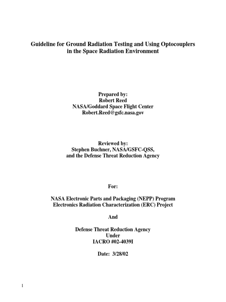 Guideline For Ground Radiation Testing | PDF | Ionizing Radiation | Proton
