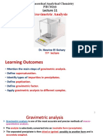 1 Gravimetric Analysis