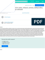 Solubility of Nicotinic Acid in Water, Ethanol, Acetone, Diethyl Ether, Acetonitrile, and Dimethyl S