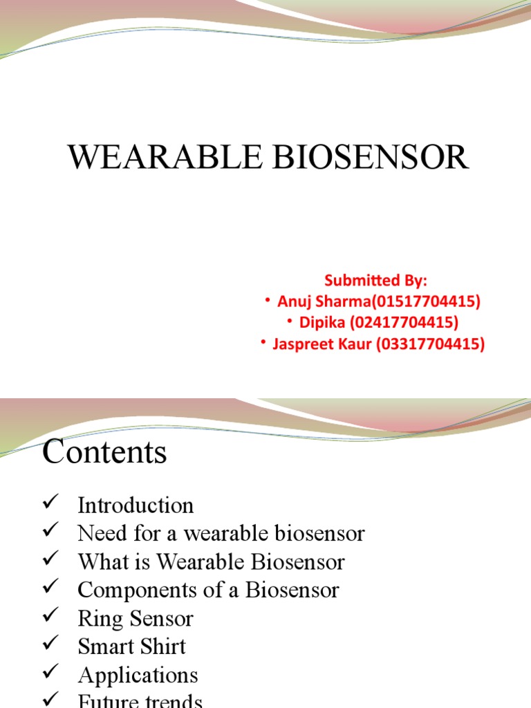Overview of Wearable Biosensors | PDF | Biosensor | Monitoring (Medicine)