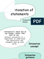 The Intonation of Statements