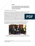Press Release - Cameroon LPG Master Plan (FR, En) 14 Dec 2016